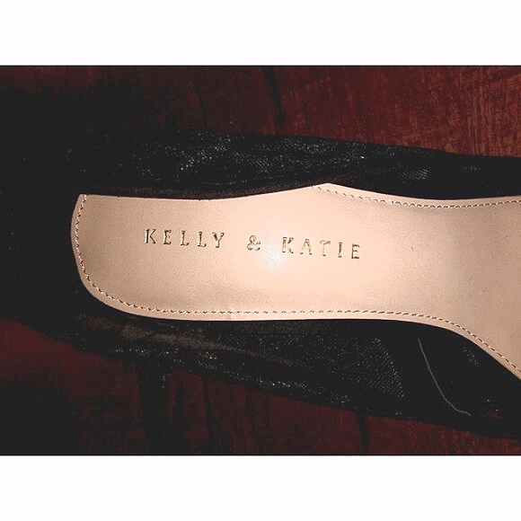 Kelly & Katie Black 11M Lace Heeled Pointed Toe Stiletto Pumps - Picture 7 of 7